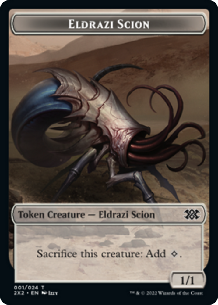 Faerie Rogue // Eldrazi Scion Double-Sided Token [Double Masters 2022 Tokens] Magic: The Gathering