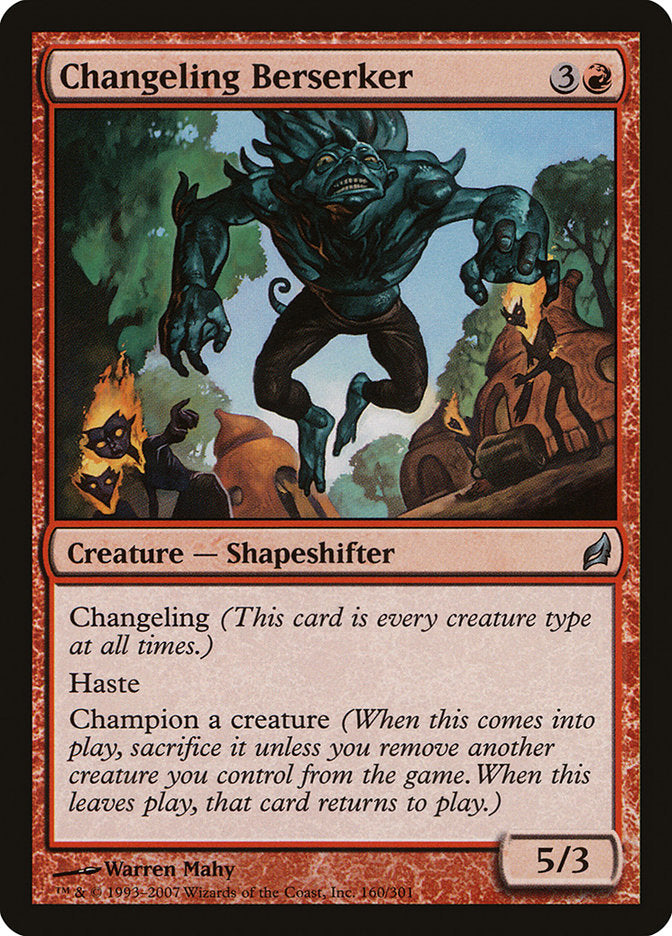 Changeling Berserker [Lorwyn] Magic: The Gathering