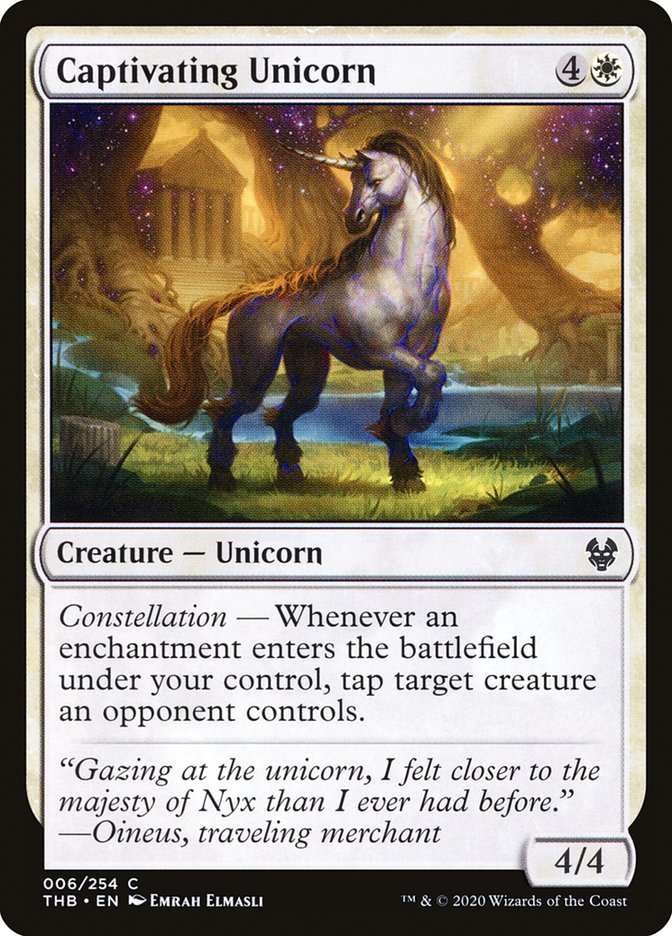Captivating Unicorn [Theros Beyond Death] Magic: The Gathering