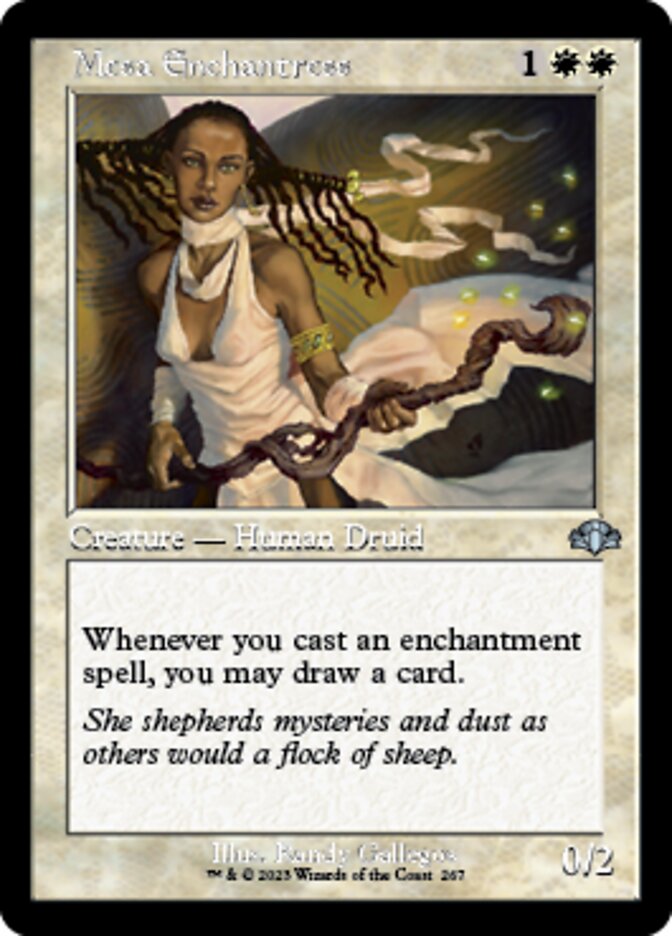 Mesa Enchantress (Retro) [Dominaria Remastered] Magic: The Gathering