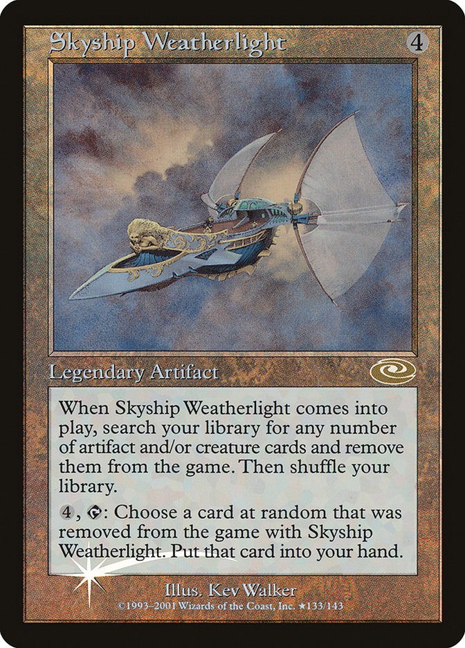 Skyship Weatherlight (Kev Walker) [Planeshift] Magic: The Gathering