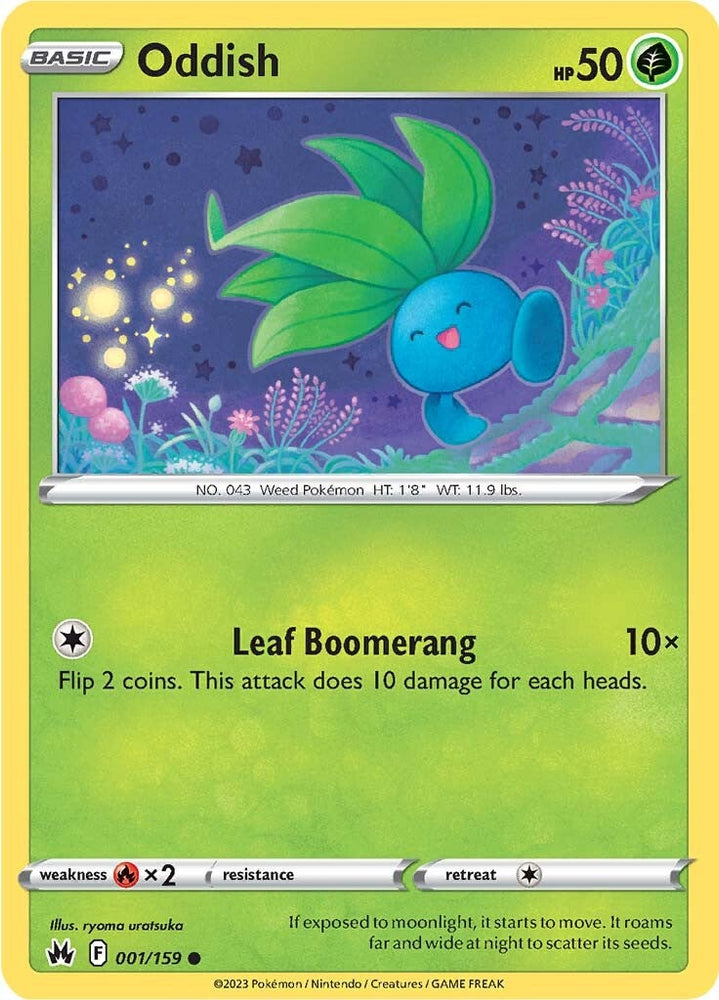 Oddish (001/159) [Sword & Shield: Crown Zenith] Pokémon