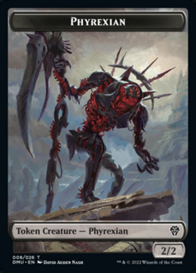 Phyrexian // Bird (006) Double-Sided Token [Dominaria United Tokens] Magic: The Gathering
