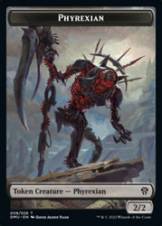 Phyrexian // Bird (006) Double-Sided Token [Dominaria United Tokens] Magic: The Gathering