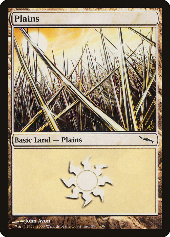 Plains (290) [Mirrodin] Magic: The Gathering