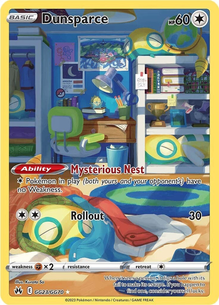 Dunsparce (GG23/GG70) [Sword & Shield: Crown Zenith] Pokémon