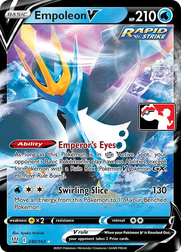 Empoleon V (040/163) [Prize Pack Series One] Pokémon