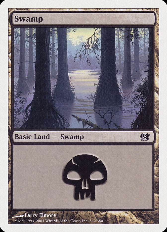 Swamp (342) [Eighth Edition] Magic: The Gathering