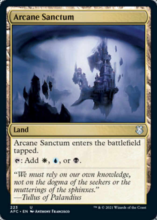 Arcane Sanctum [Dungeons & Dragons: Adventures in the Forgotten Realms Commander] Magic: The Gathering