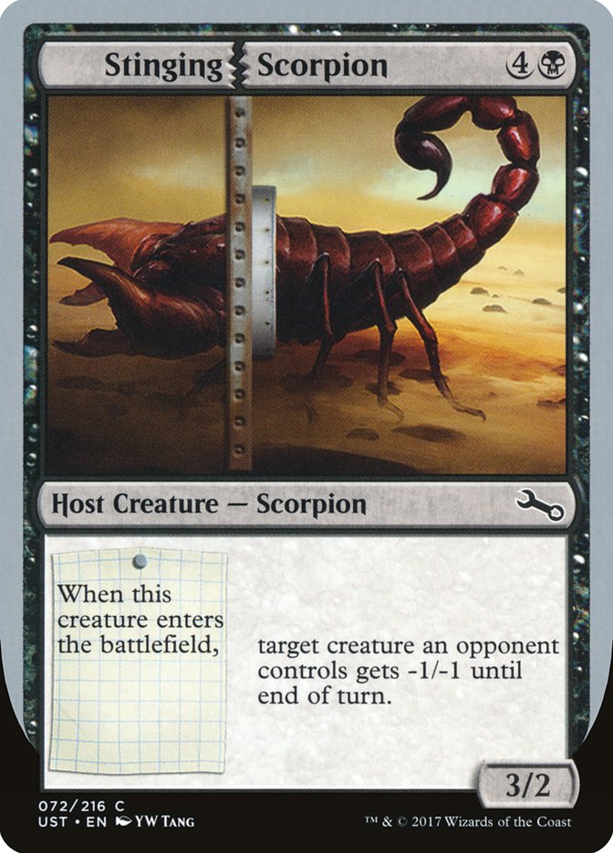 Stinging Scorpion [Unstable] Magic: The Gathering