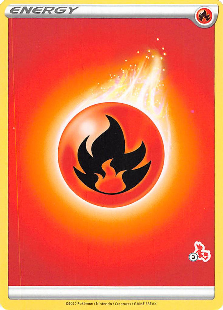 Fire Energy (Cinderace Stamp #3) [Battle Academy 2022] Pokémon