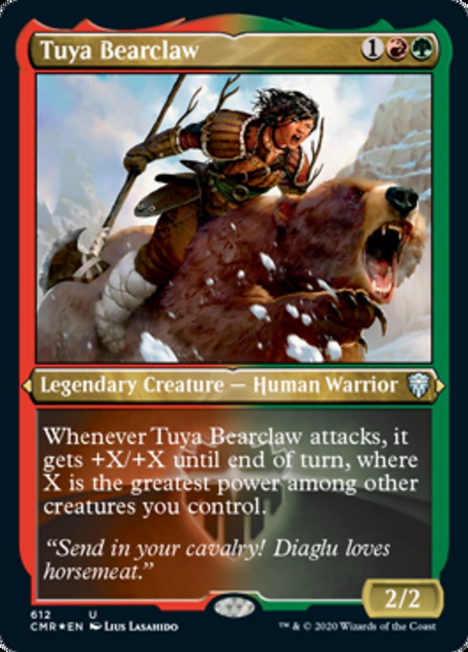 Tuya Bearclaw (Etched) [Commander Legends] Magic: The Gathering