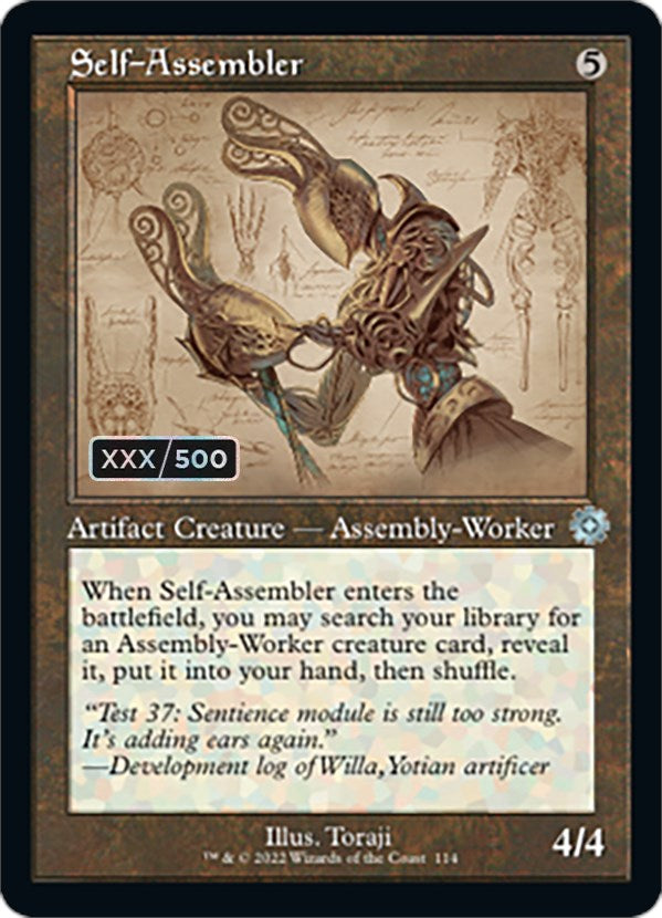 Self-Assembler (Retro Schematic) (Serial Numbered) [The Brothers' War Retro Artifacts] Magic: The Gathering