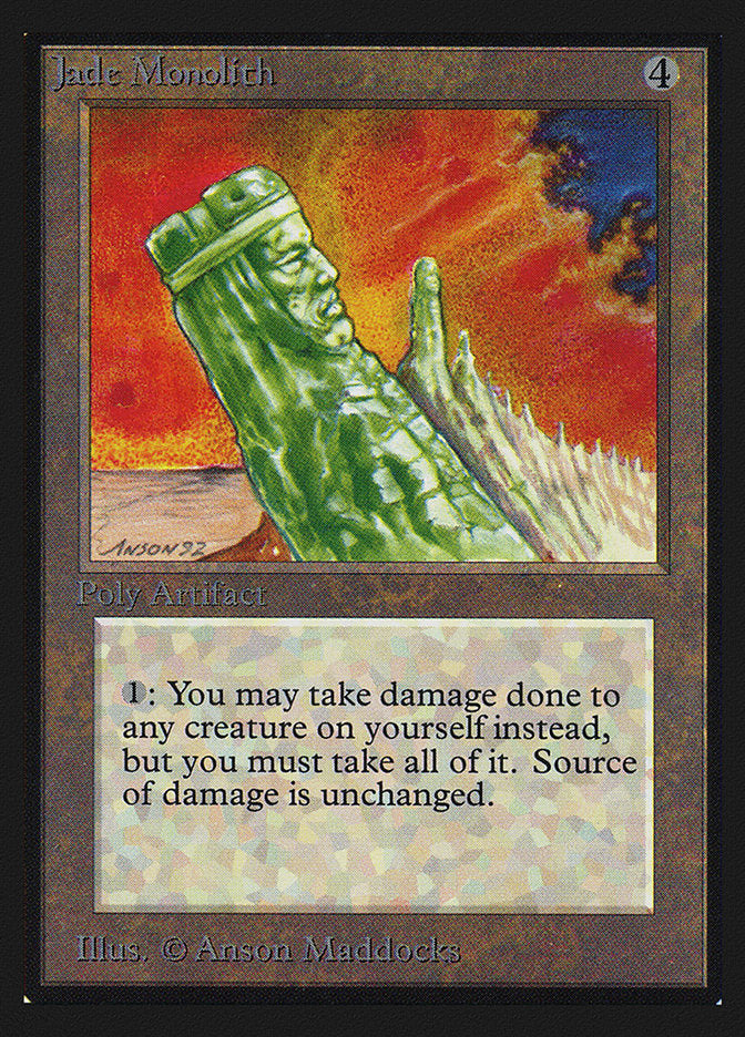 Jade Monolith [International Collectors' Edition] Magic: The Gathering