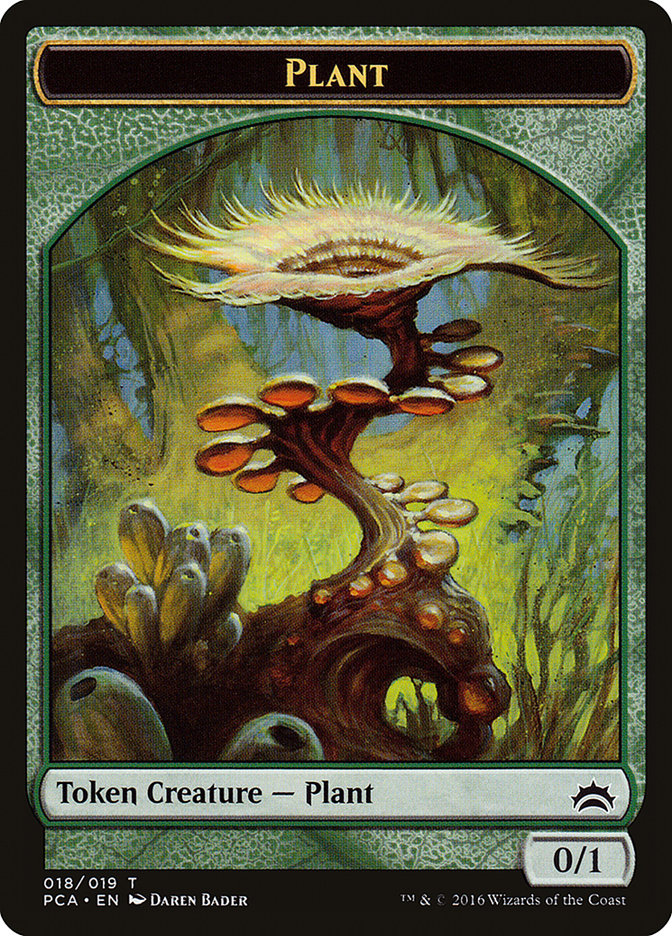 Plant // Ooze (016) Double-Sided Token [Planechase Anthology Tokens] Magic: The Gathering