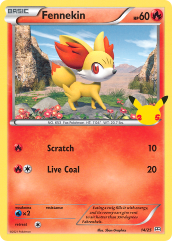 Fennekin (14/25) [McDonald's 25th Anniversary] Pokémon