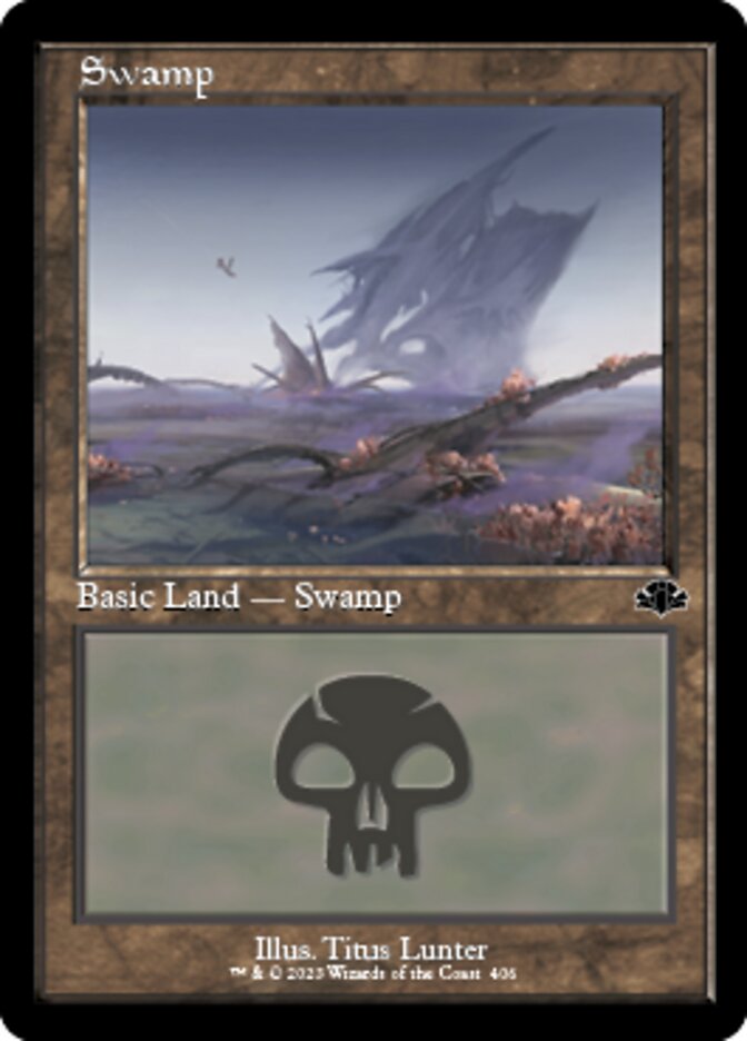 Swamp (406) (Retro) [Dominaria Remastered] Magic: The Gathering