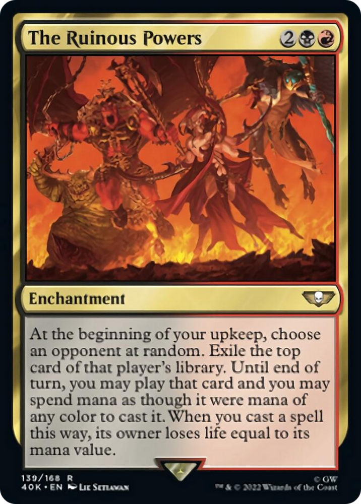 The Ruinous Powers (Surge Foil) [Warhammer 40,000] Magic: The Gathering