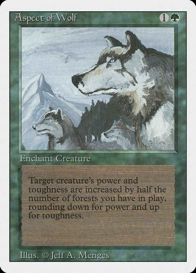Aspect of Wolf [Revised Edition] Magic: The Gathering