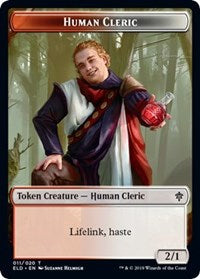 Human Cleric // Food (15) Double-Sided Token [Throne of Eldraine Tokens] Magic: The Gathering