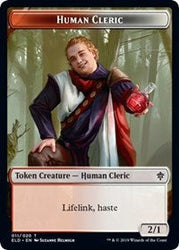 Human Cleric // Food (15) Double-Sided Token [Throne of Eldraine Tokens] Magic: The Gathering