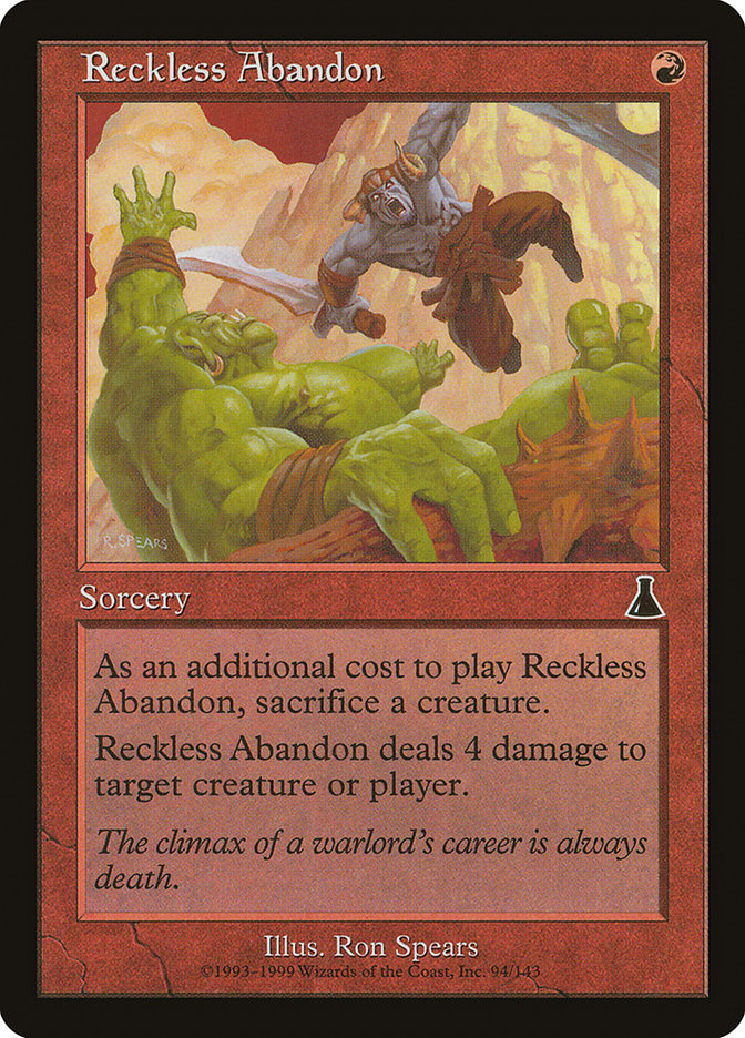 Reckless Abandon [Urza's Destiny] Magic: The Gathering