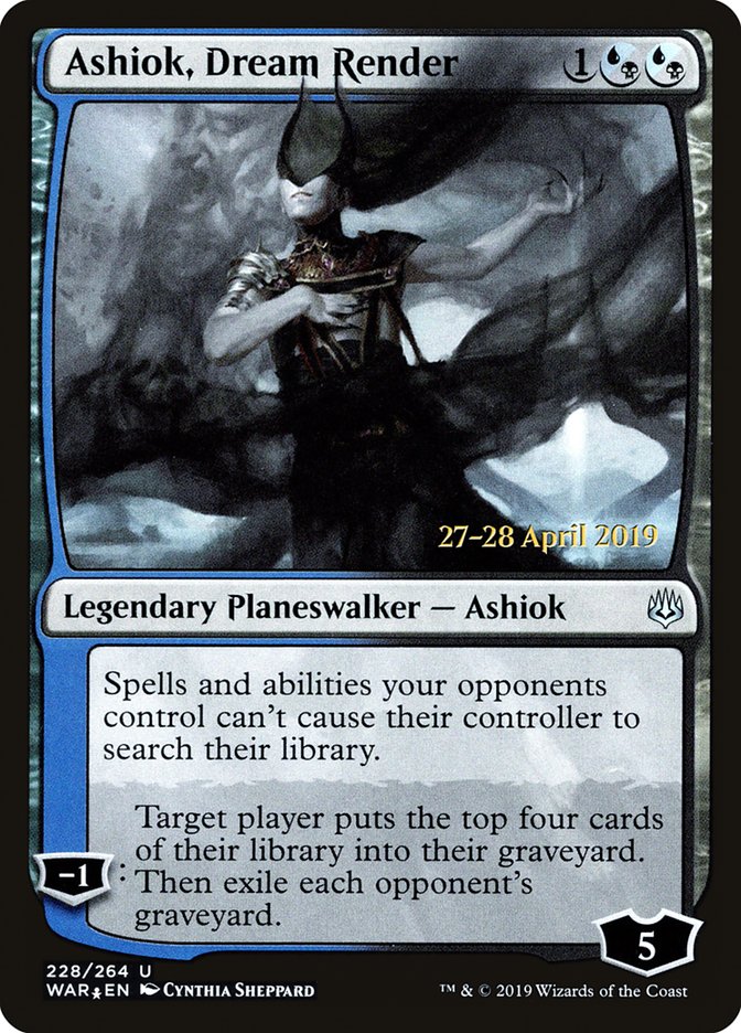 Ashiok, Dream Render [War of the Spark Prerelease Promos] Magic: The Gathering