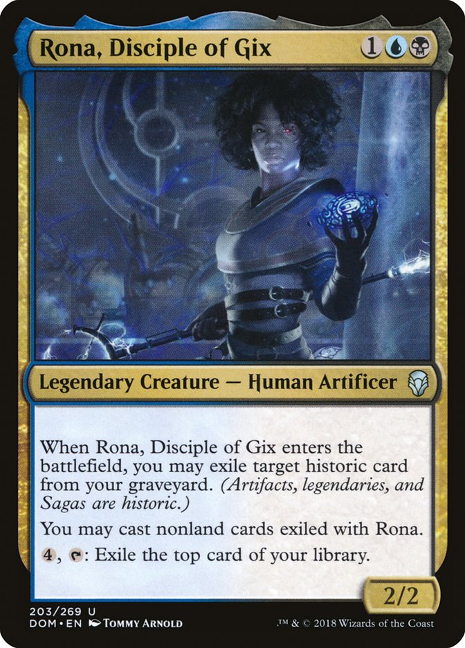 Rona, Disciple of Gix [Dominaria] Magic: The Gathering