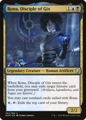 Rona, Disciple of Gix [Dominaria] Magic: The Gathering