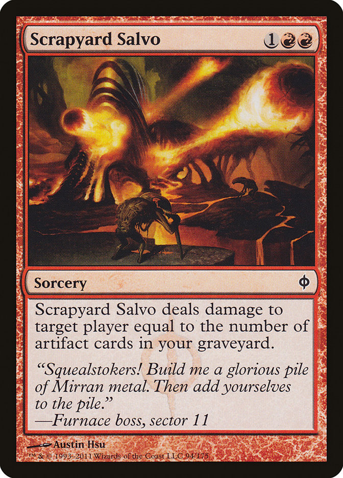 Scrapyard Salvo [New Phyrexia] Magic: The Gathering