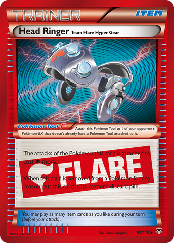 Head Ringer Team Flare Hyper Gear (97/119) [XY: Phantom Forces] Pokémon