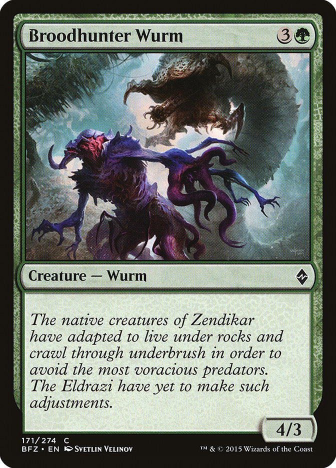 Broodhunter Wurm [Battle for Zendikar] Magic: The Gathering