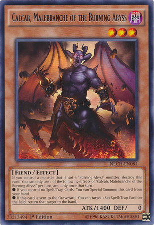 Calcab, Malebranche of the Burning Abyss [NECH-EN084] Rare Yu-Gi-Oh!