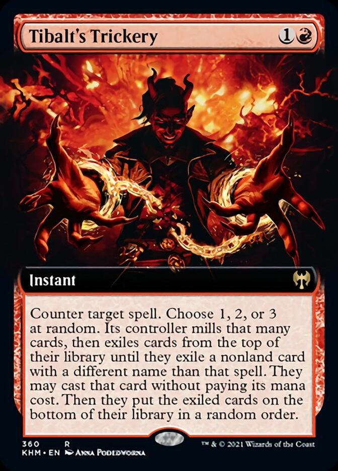 Tibalt's Trickery (Extended Art) [Kaldheim] Magic: The Gathering
