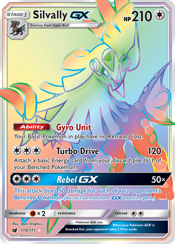 Silvally GX (119/111) [Sun & Moon: Crimson Invasion] Pokémon