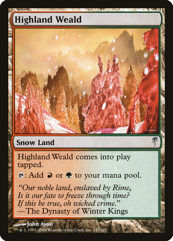Highland Weald [Coldsnap] Magic: The Gathering