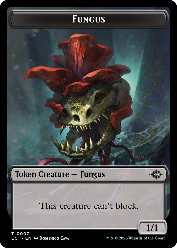 Treasure (0002) // Fungus Double-Sided Token [Jurassic World Collection Tokens] Magic: The Gathering