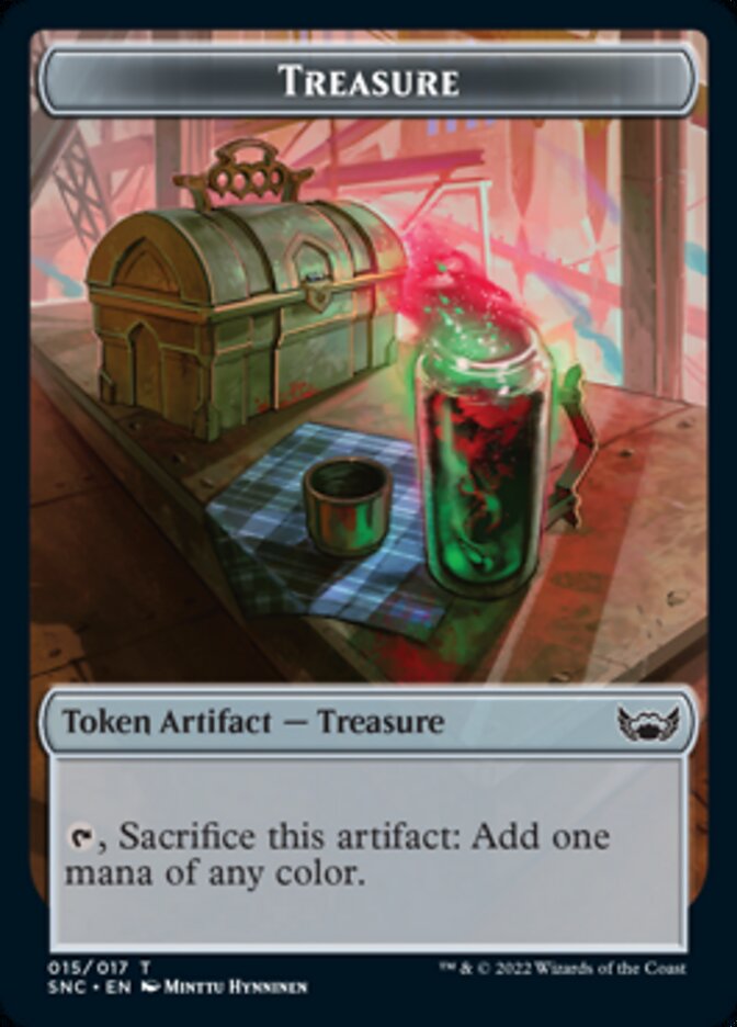 Treasure Token (015) [Streets of New Capenna Tokens] Magic: The Gathering