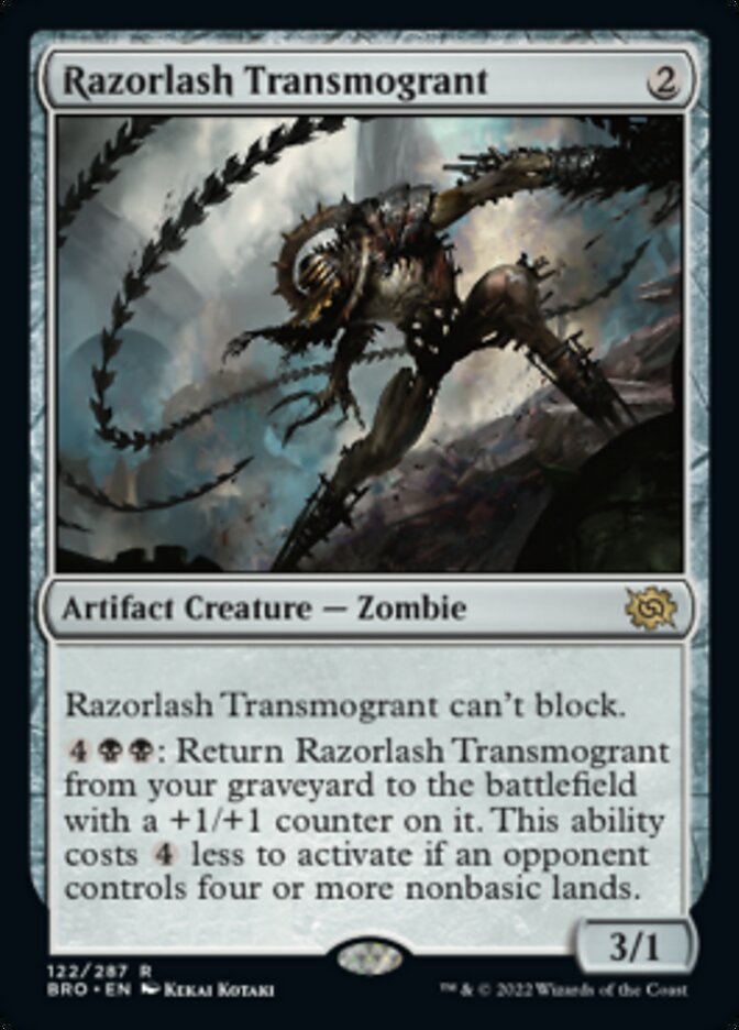 Razorlash Transmogrant [The Brothers' War] Magic: The Gathering