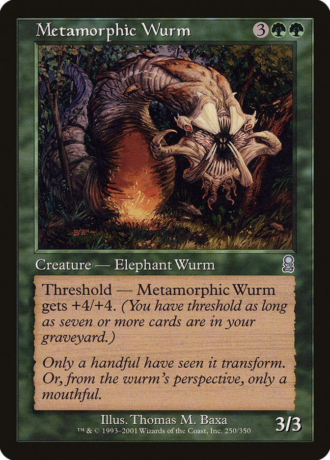 Metamorphic Wurm [Odyssey] Magic: The Gathering