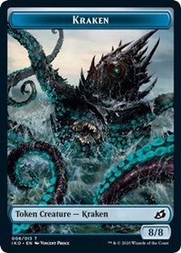 Kraken // Human Soldier (003) Double-Sided Token [Ikoria: Lair of Behemoths Tokens] Magic: The Gathering