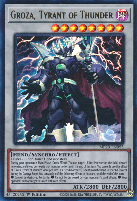 Groza, Tyrant of Thunder [MP23-EN055] Ultra Rare Yu-Gi-Oh!