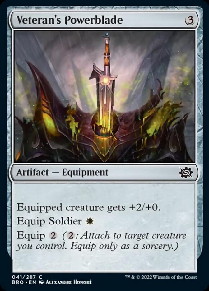 Veteran's Powerblade [The Brothers' War] Magic: The Gathering