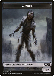Saproling // Zombie Double-Sided Token [Core Set 2021 Tokens] Magic: The Gathering