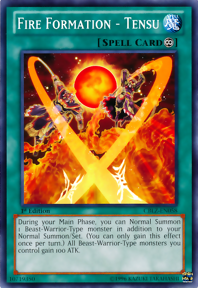 Fire Formation - Tensu [CBLZ-EN058] Common Yu-Gi-Oh!