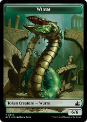 Goblin (0008) // Wurm Double-Sided Token [Ravnica Remastered Tokens] Magic: The Gathering