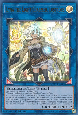 Lyna the Light Charmer, Lustrous [MP22-EN089] Ultra Rare Yu-Gi-Oh!
