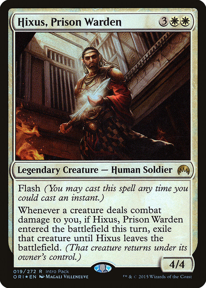 Hixus, Prison Warden [Magic Origins Promos] Magic: The Gathering