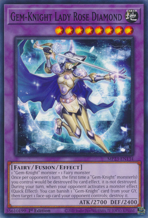 Gem-Knight Lady Rose Diamond [MP23-EN134] Common Yu-Gi-Oh!