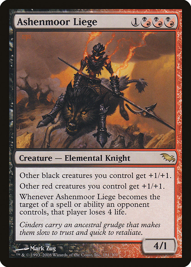 Ashenmoor Liege [Shadowmoor] Magic: The Gathering